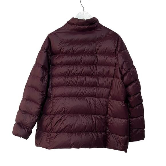 Lands' End 2X Women's Plus Size Down Puffer Jacket 2X 20-22W Purple EUC - Picture 2 of 11